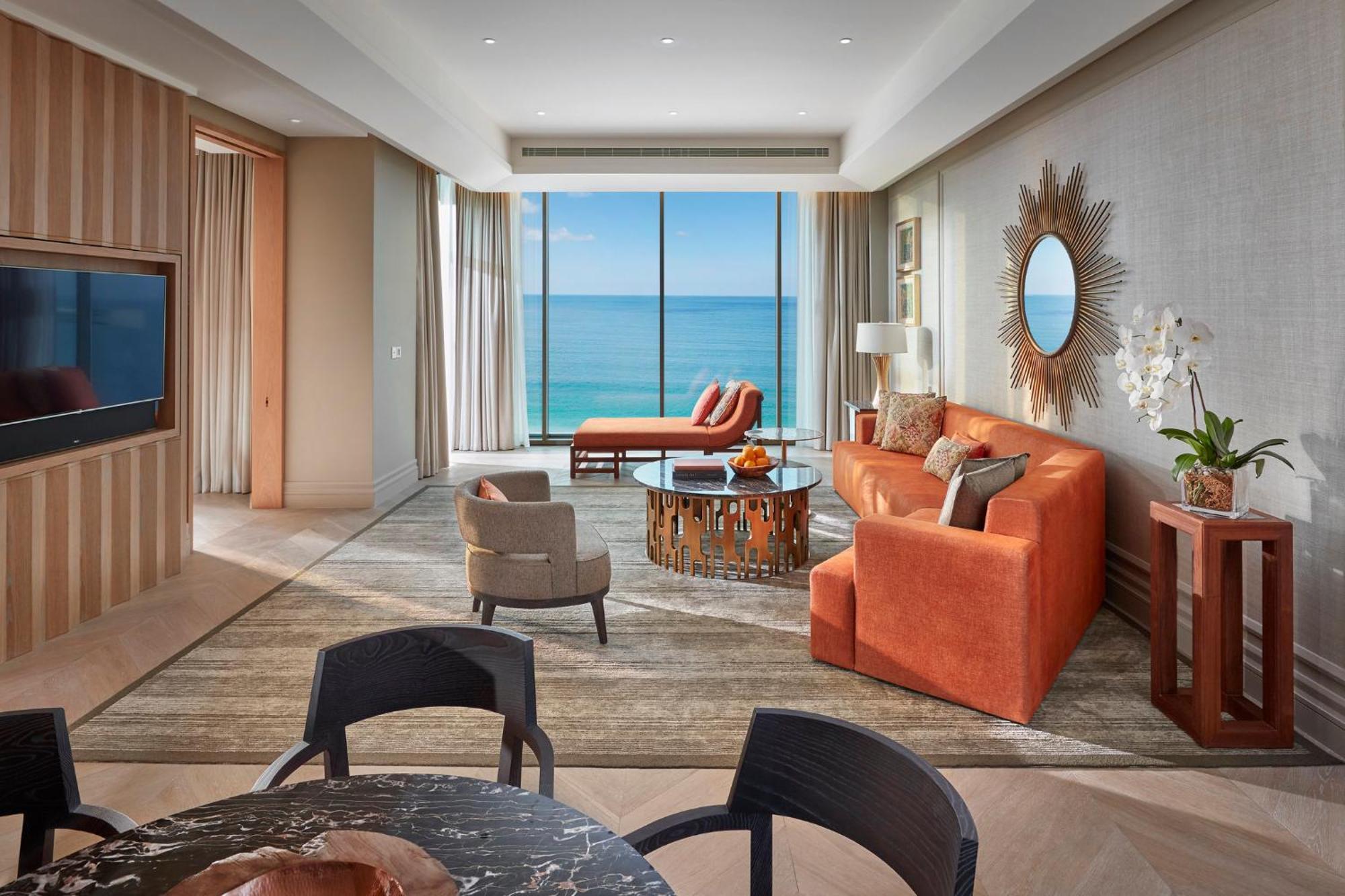 Mandarin Oriental Jumeira, Dubai Ngoại thất bức ảnh A living room at the hotel